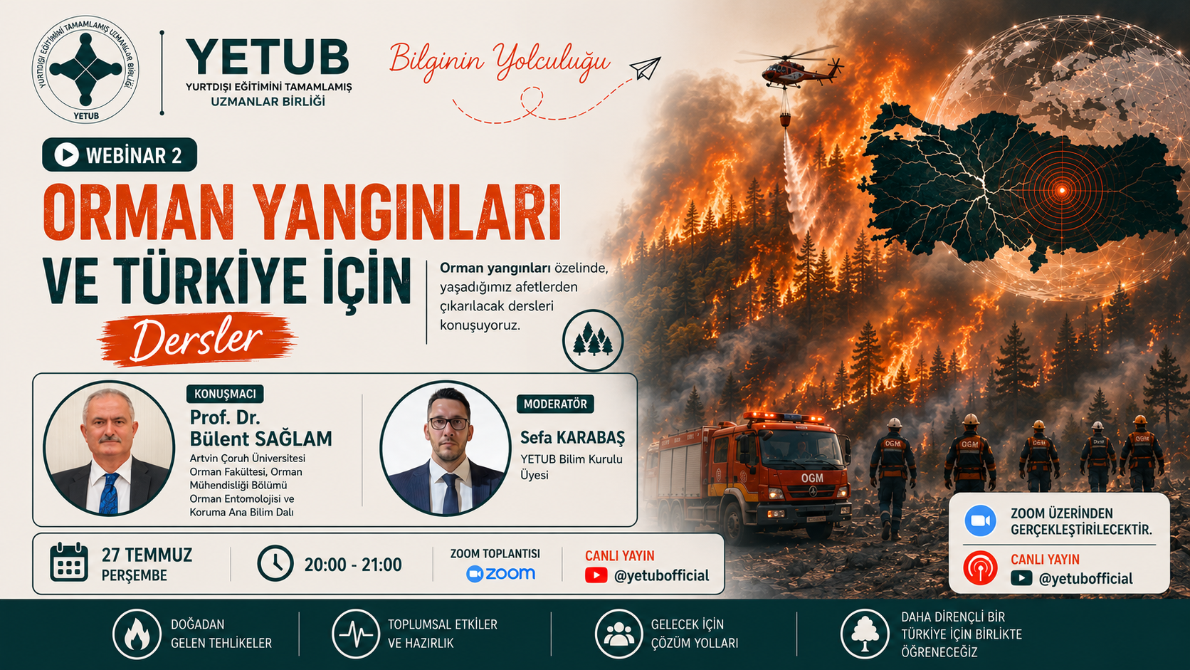 Orman Yangınlarıyla Mücadele Webinarı