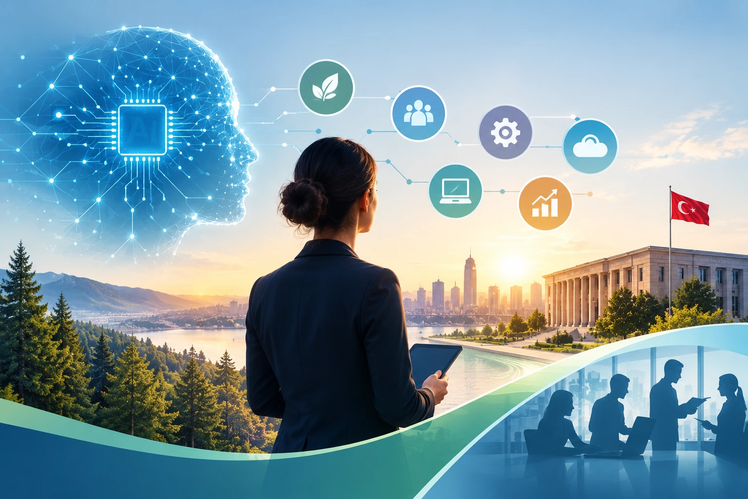 Yapay Zekâ Çağında Yeni Meslekler ve Kamu Kurumlarının Dijital Dönüşümü webinar afişi